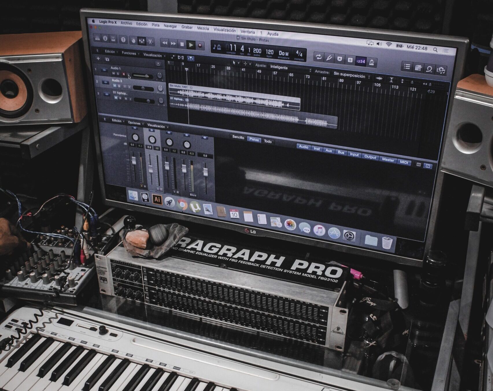 music producing equipment