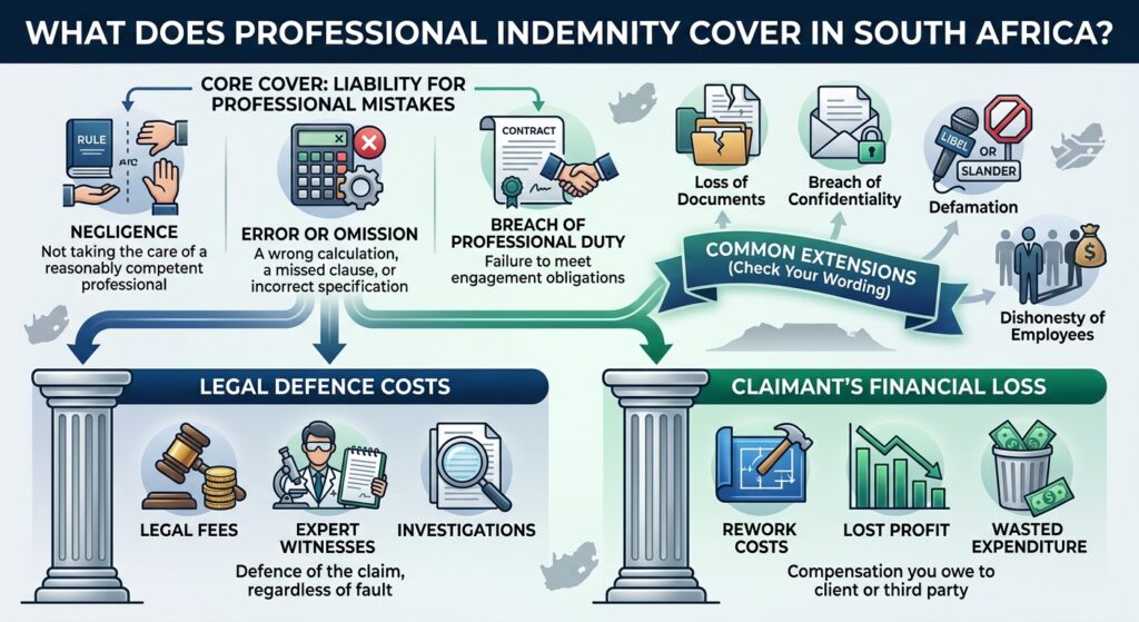 Professional indemnity insurance cover explained for South African professionals